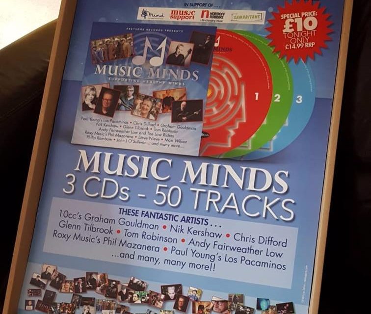The posters for our Music Minds – A Fundraiser For Healthier Minds